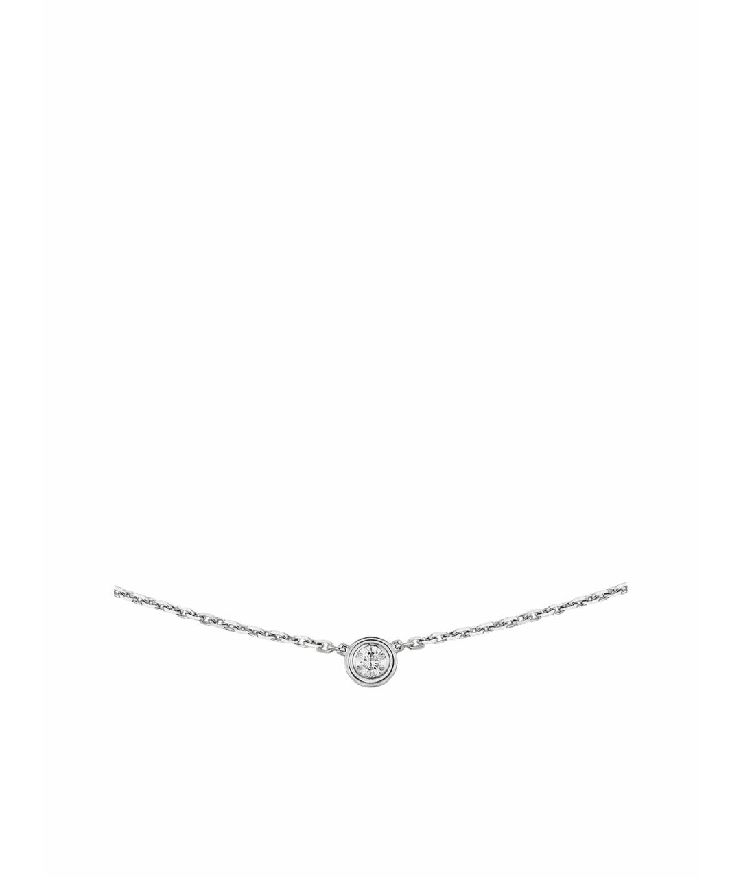 CARTIER Серебряное колье из белого золота, фото 1