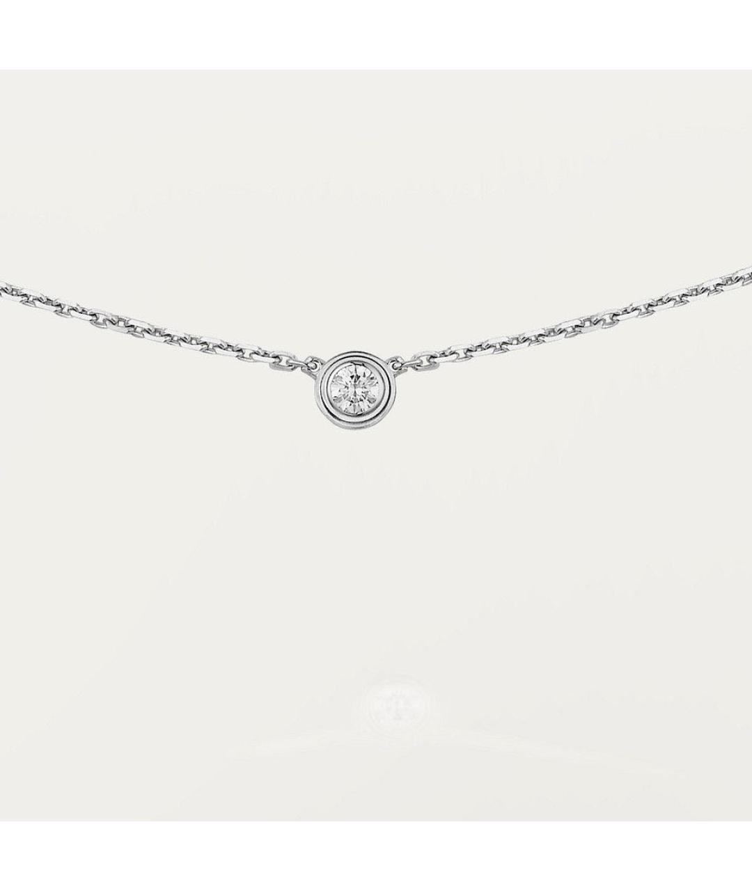 CARTIER Серебряное колье из белого золота, фото 8