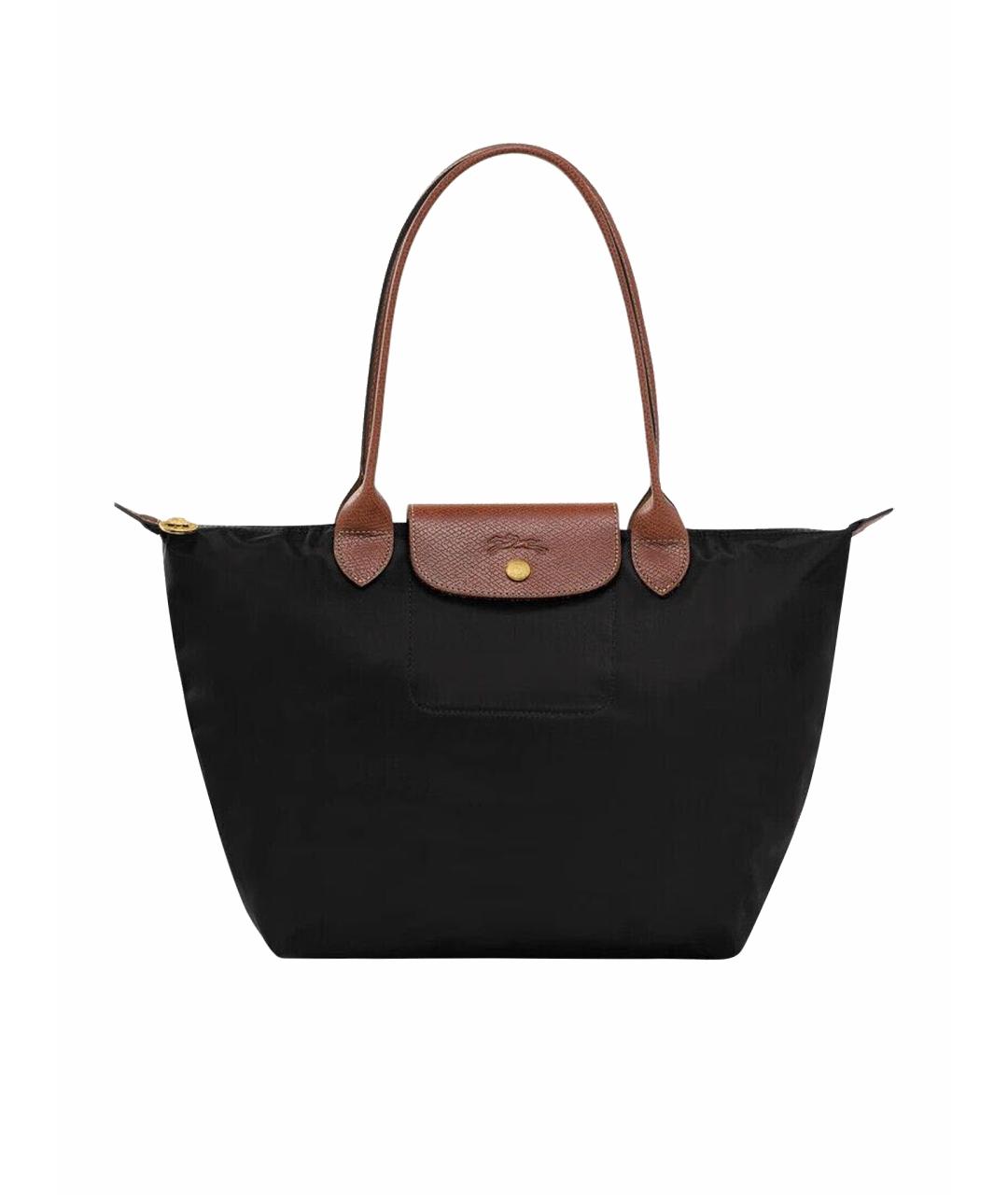 LONGCHAMP Черная сумка тоут, фото 1