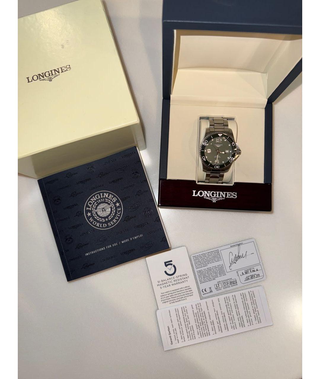 LONGINES Серебряные металлические часы, фото 3