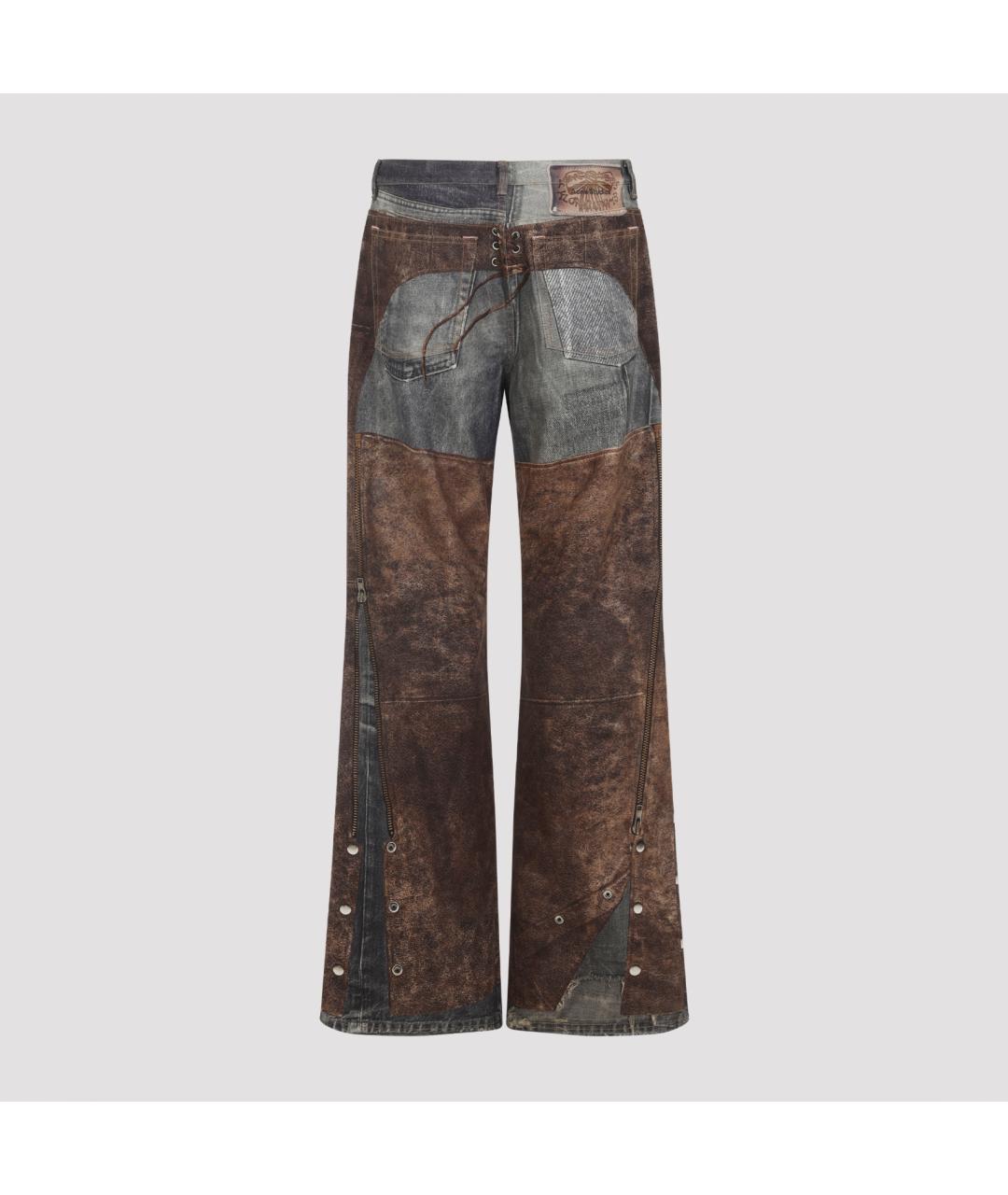 ACNE STUDIOS Мульти хлопковые прямые джинсы, фото 4