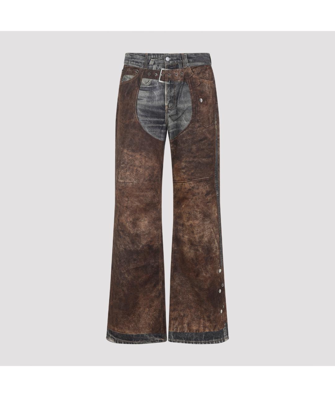 ACNE STUDIOS Мульти хлопковые прямые джинсы, фото 2