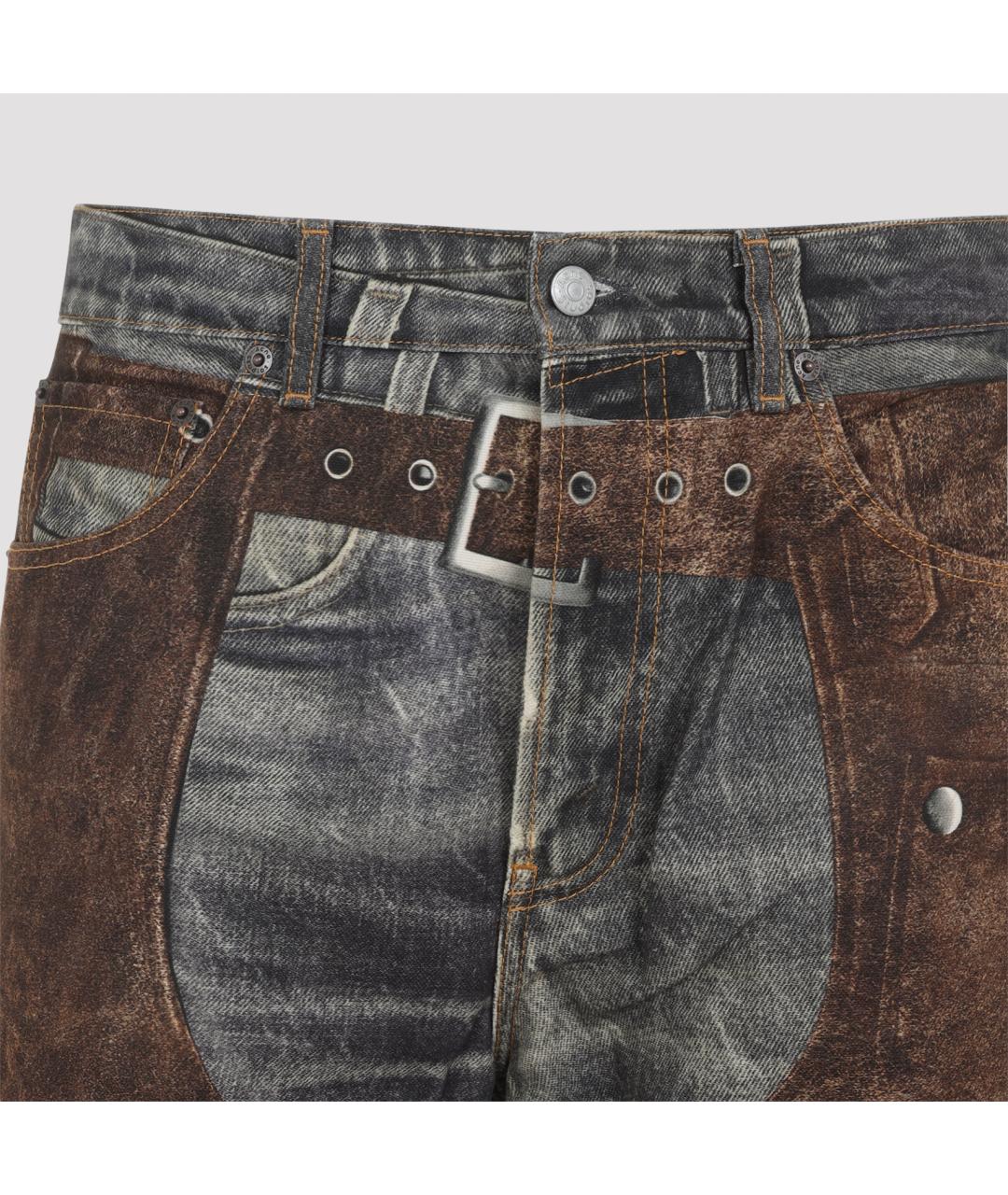 ACNE STUDIOS Мульти хлопковые прямые джинсы, фото 5