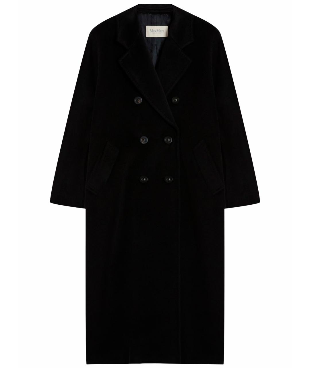 MAX MARA Черное кашемировое пальто, фото 1