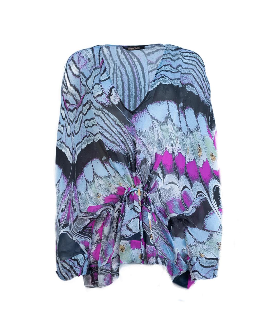 ROBERTO CAVALLI Мульти шелковая блузы, фото 1