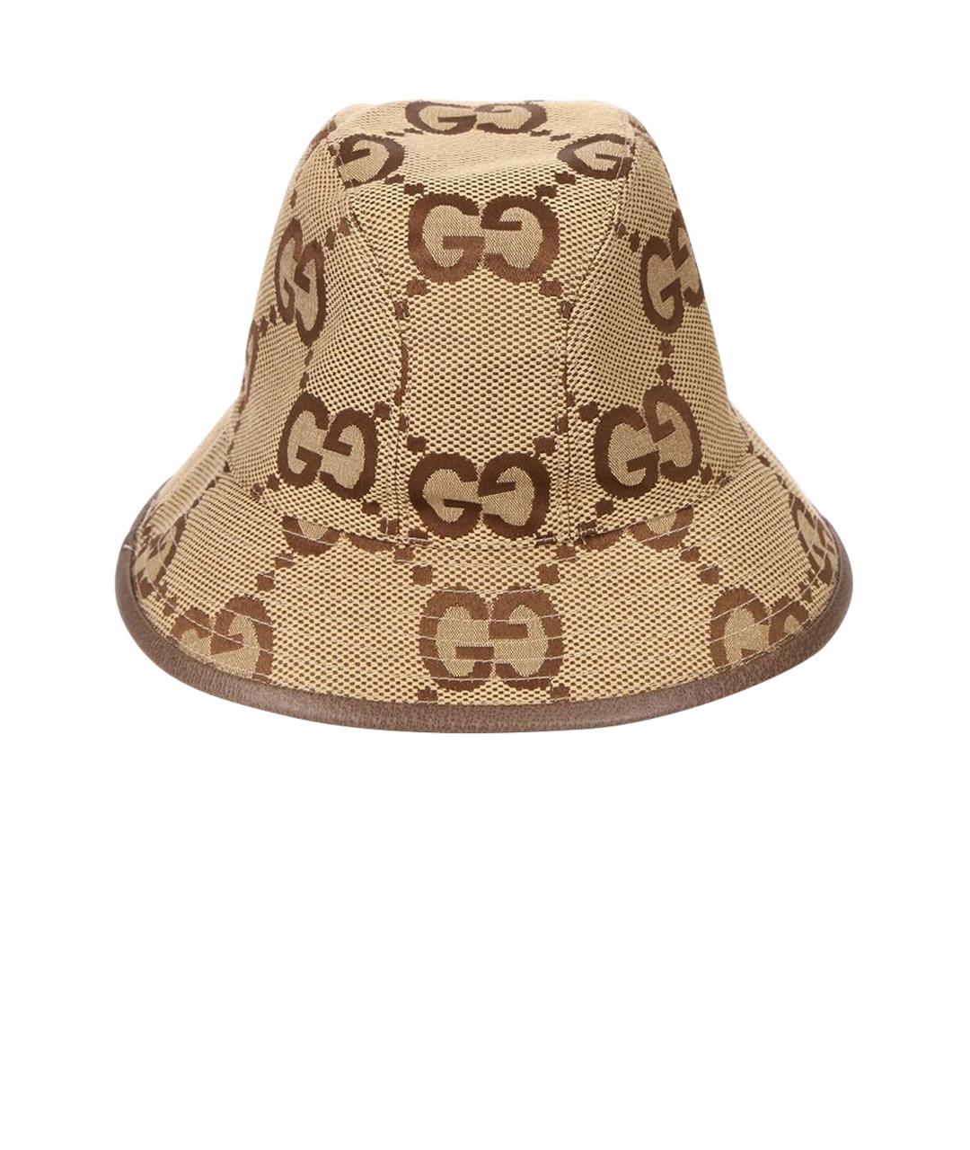 GUCCI Бежевая хлопковая панама, фото 1