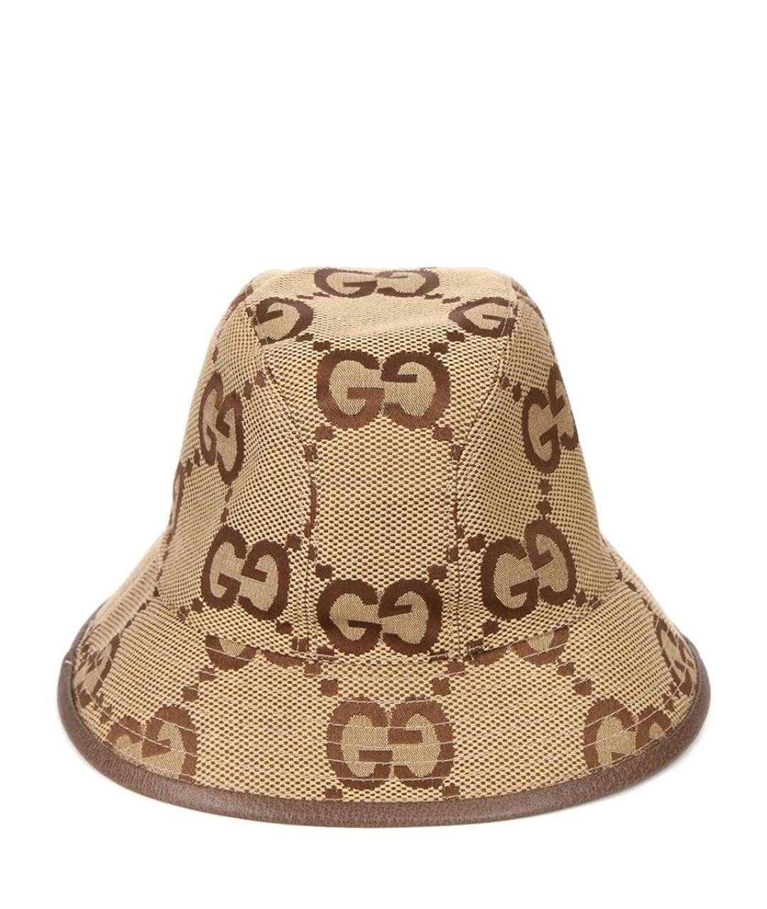 GUCCI Бежевая хлопковая панама, фото 6