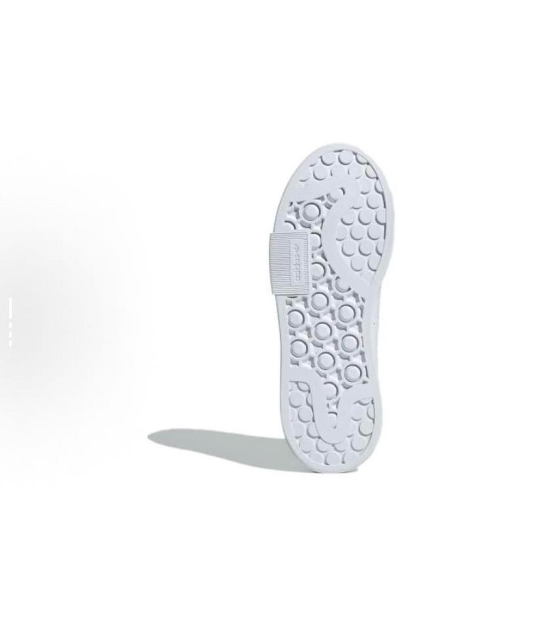 ADIDAS Белые кожаные низкие кроссовки / кеды, фото 4