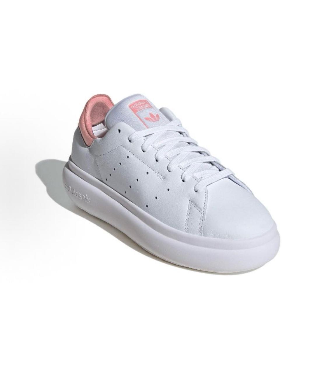 ADIDAS Белые кожаные низкие кроссовки / кеды, фото 3