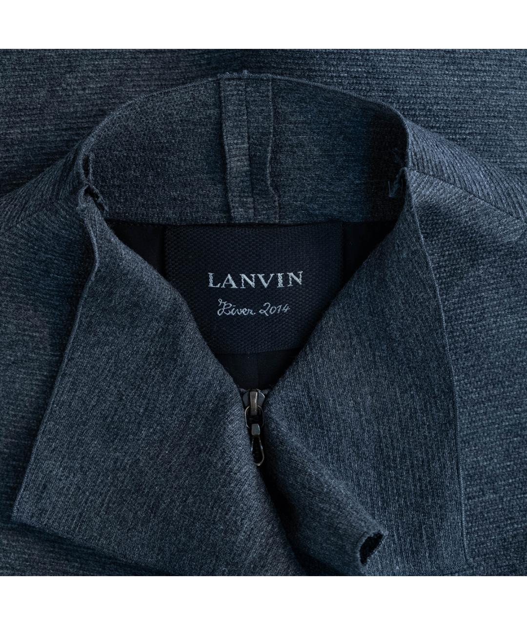 LANVIN Серый шерстяной жакет/пиджак, фото 3