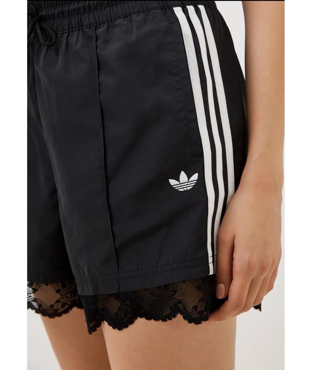 ADIDAS Черные полиамидовые шорты, фото 4
