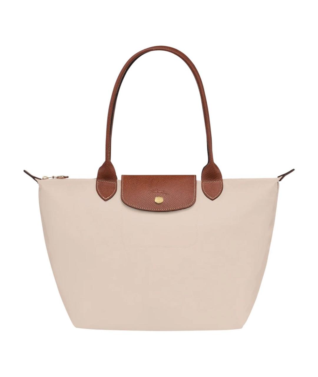 LONGCHAMP Бежевая сумка тоут, фото 3