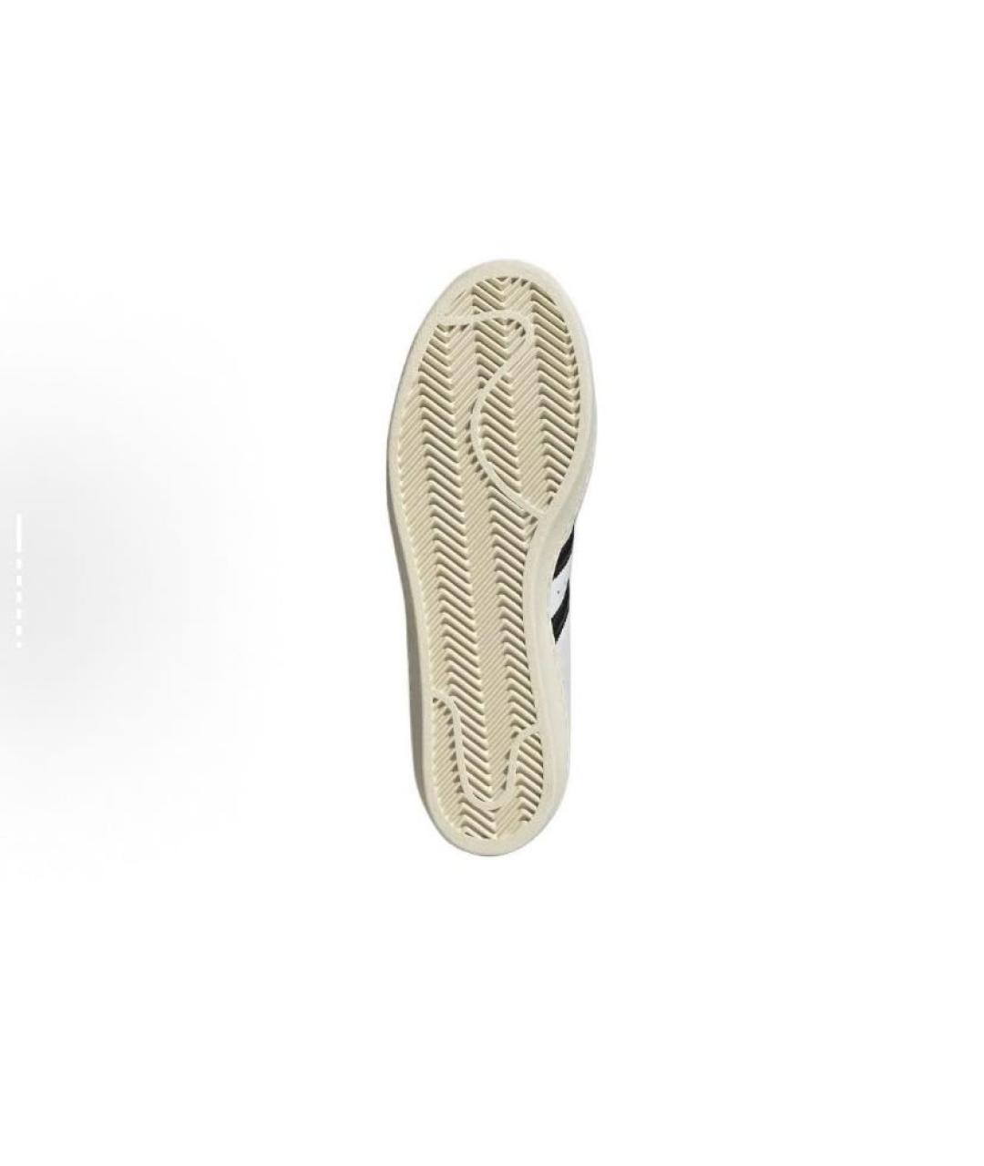 ADIDAS Белые кожаные низкие кроссовки / кеды, фото 4