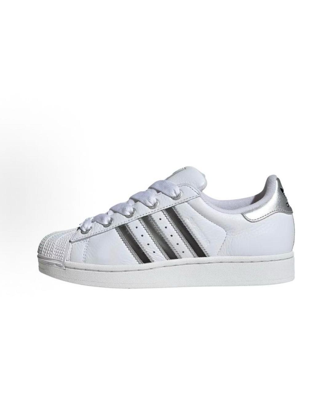 ADIDAS Белые кожаные низкие кроссовки / кеды, фото 7