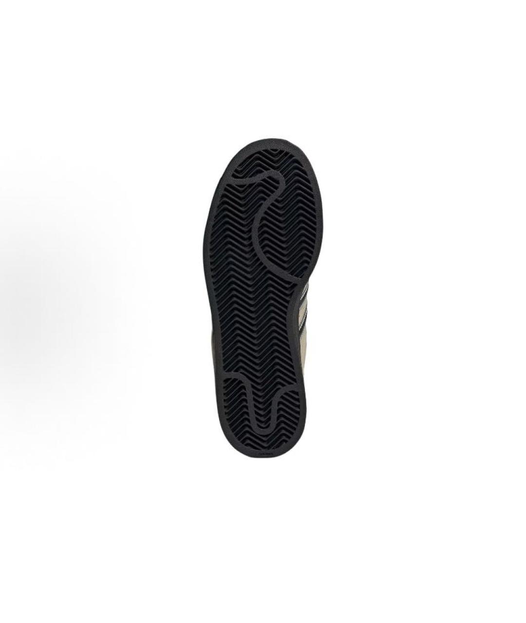 ADIDAS Бежевые кожаные низкие кроссовки / кеды, фото 6