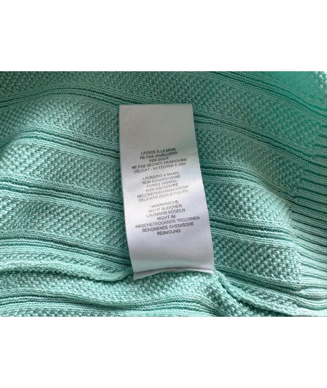 PAUL SMITH Бирюзовый хлопковый джемпер / свитер, фото 7