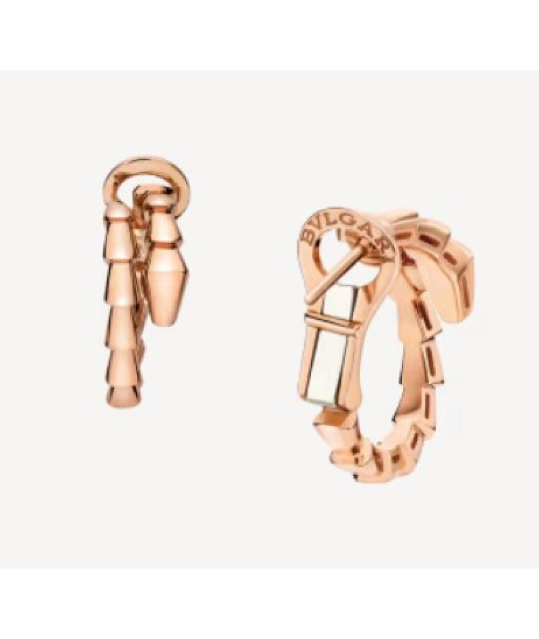 BVLGARI Золотые серьги из розового золота, фото 2