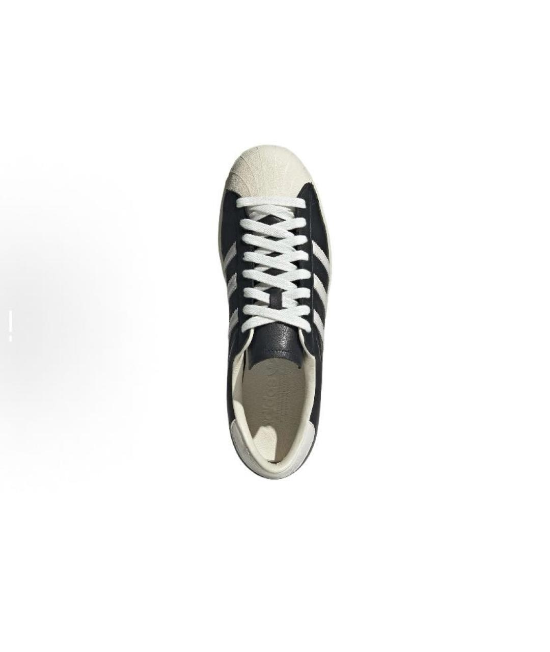 ADIDAS Черные кожаные низкие кроссовки / кеды, фото 5