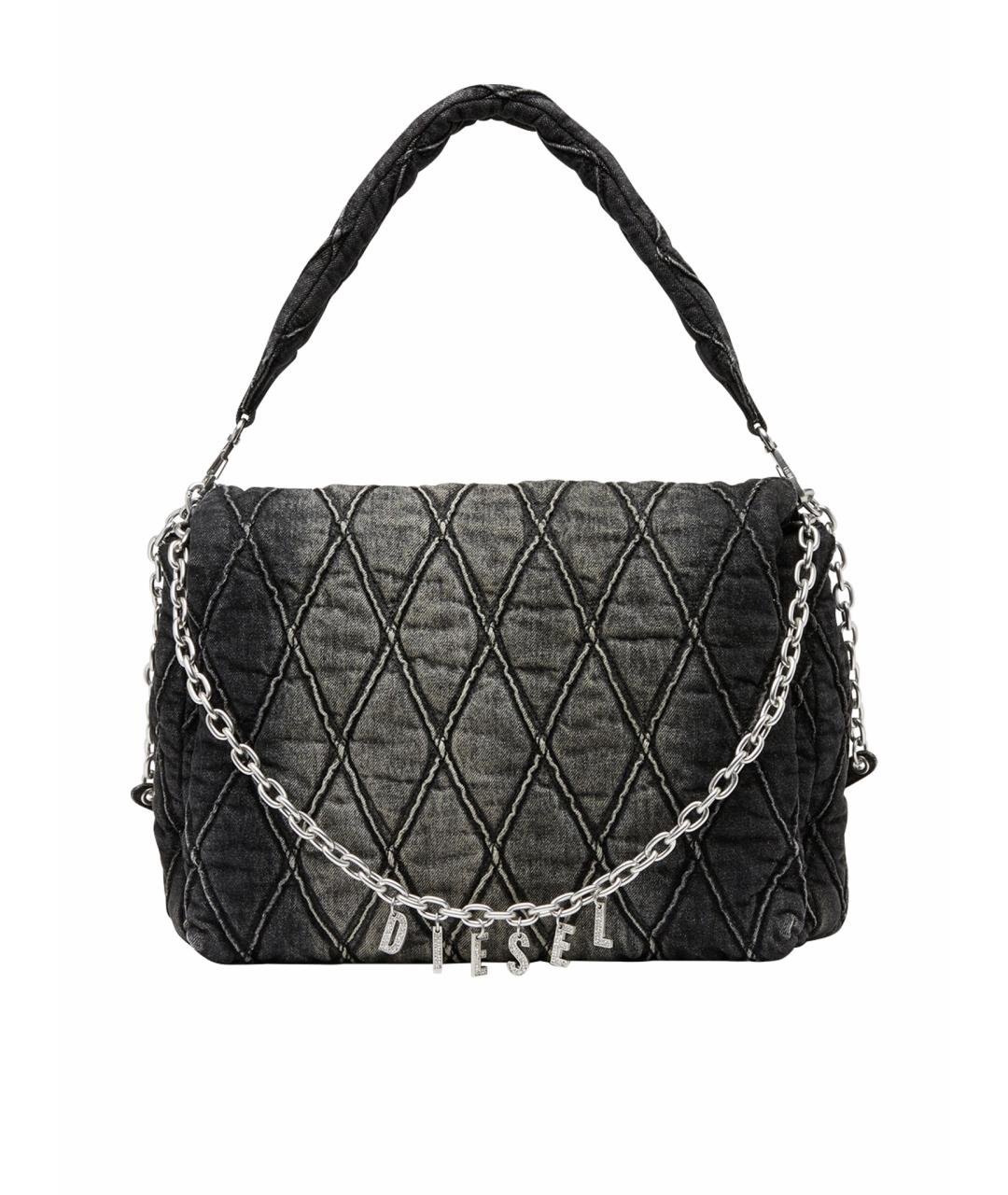 DIESEL Серая деним сумка через плечо, фото 1