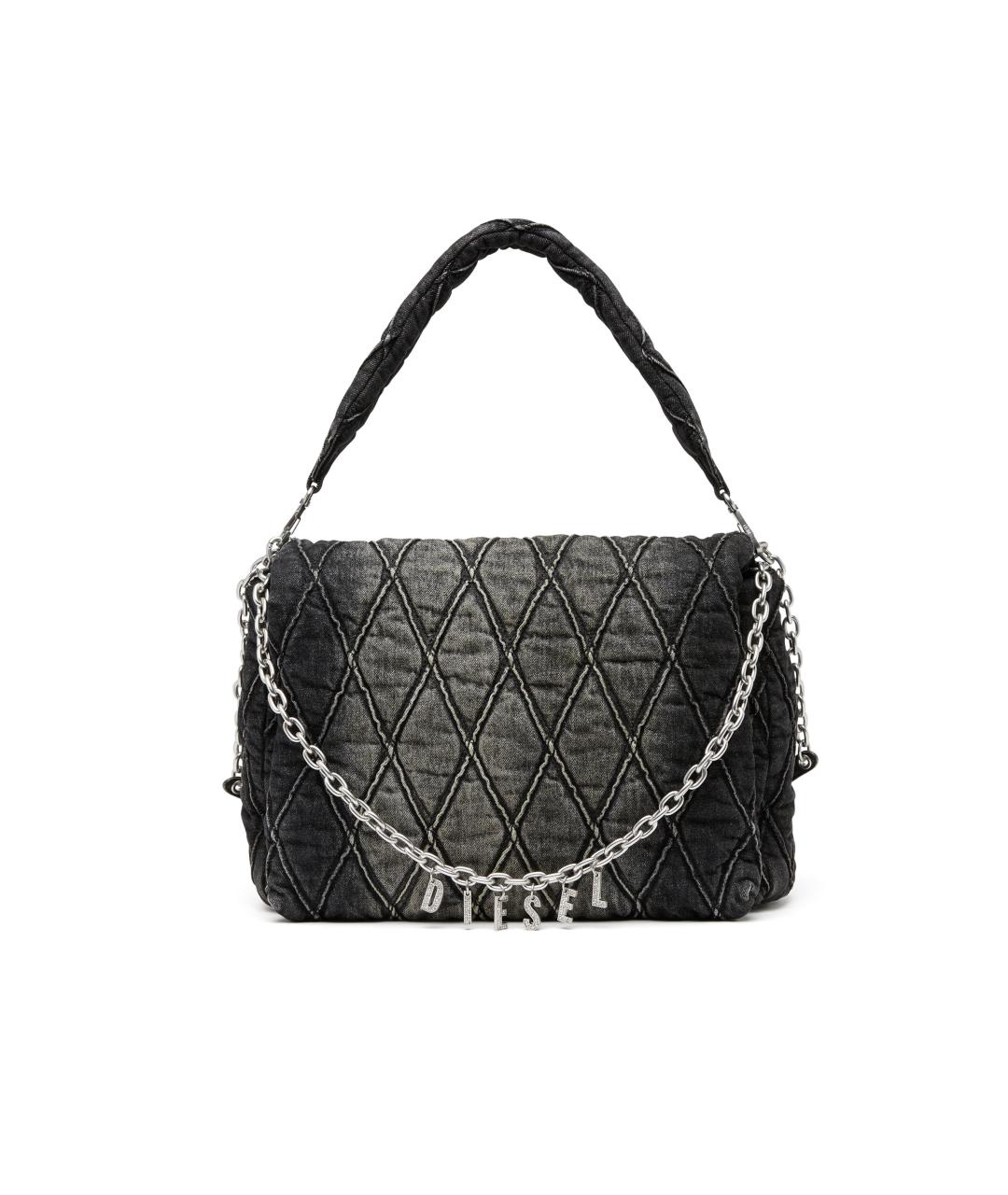 DIESEL Серая деним сумка через плечо, фото 9