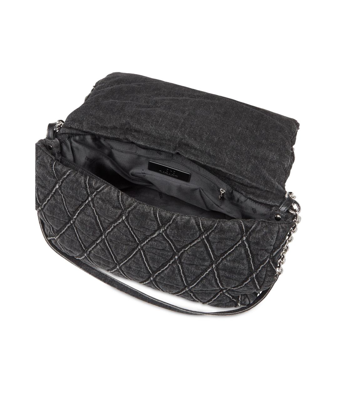 DIESEL Серая деним сумка через плечо, фото 3