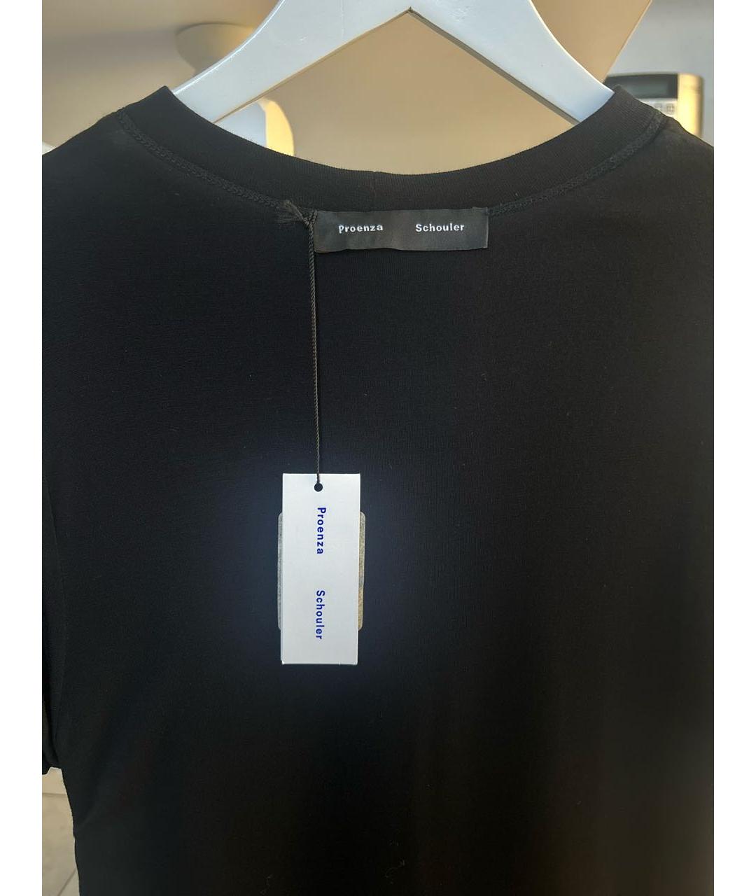 PROENZA SCHOULER Черное шерстяное повседневное платье, фото 3
