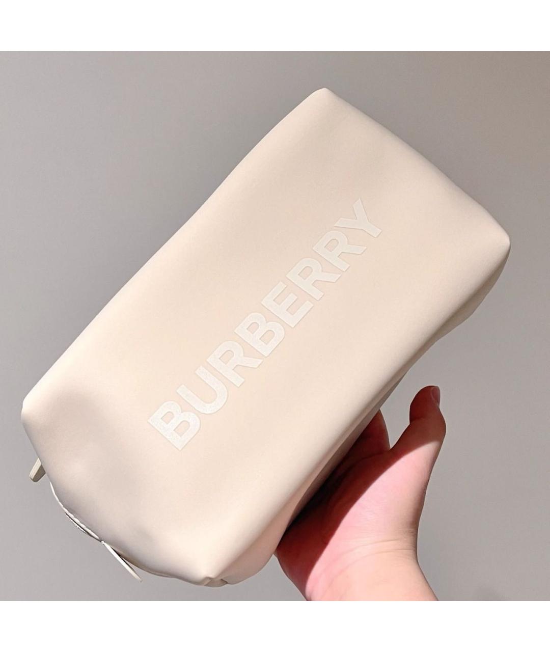 BURBERRY Бежевая косметичка, фото 3