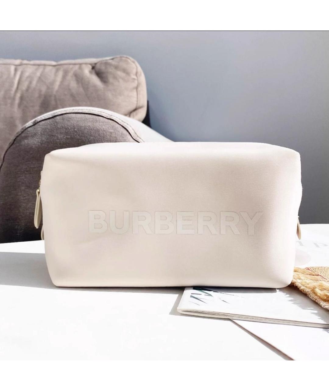 BURBERRY Бежевая косметичка, фото 7