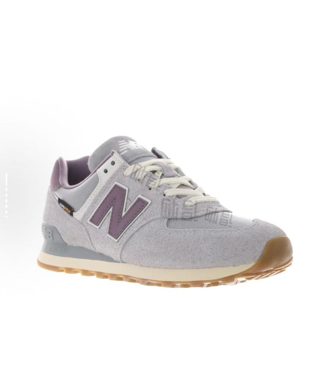 NEW BALANCE Серые текстильные низкие кроссовки / кеды, фото 3