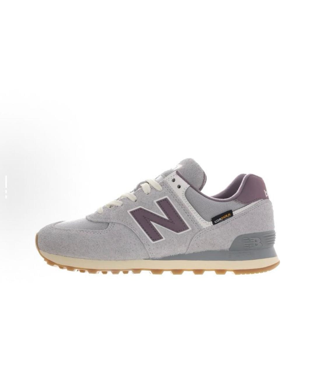 NEW BALANCE Серые текстильные низкие кроссовки / кеды, фото 6