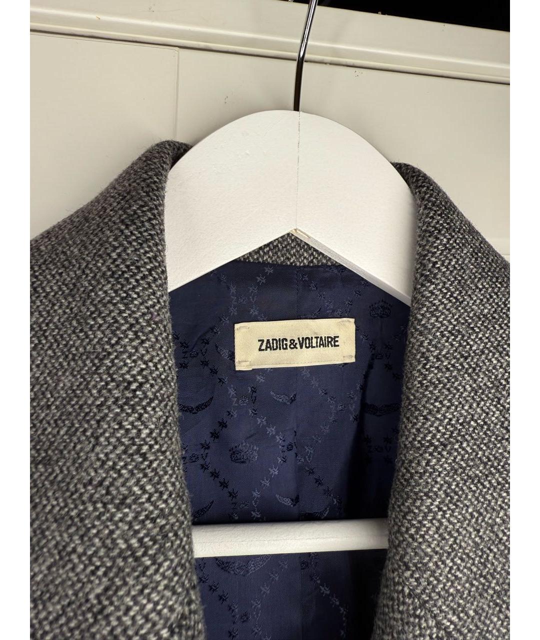 ZADIG & VOLTAIRE Серое пальто, фото 7