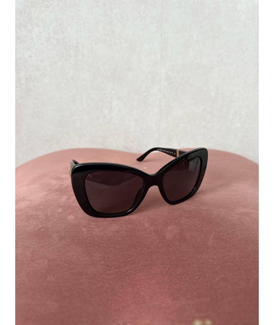 VERSACE Черные пластиковые солнцезащитные очки, фото 5