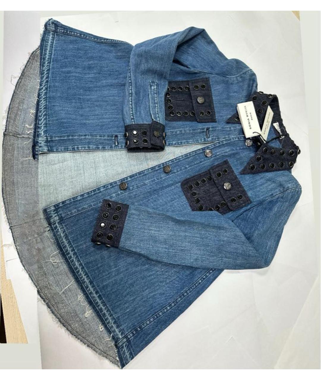 SONIA RYKIEL Темно-синяя куртка, фото 4