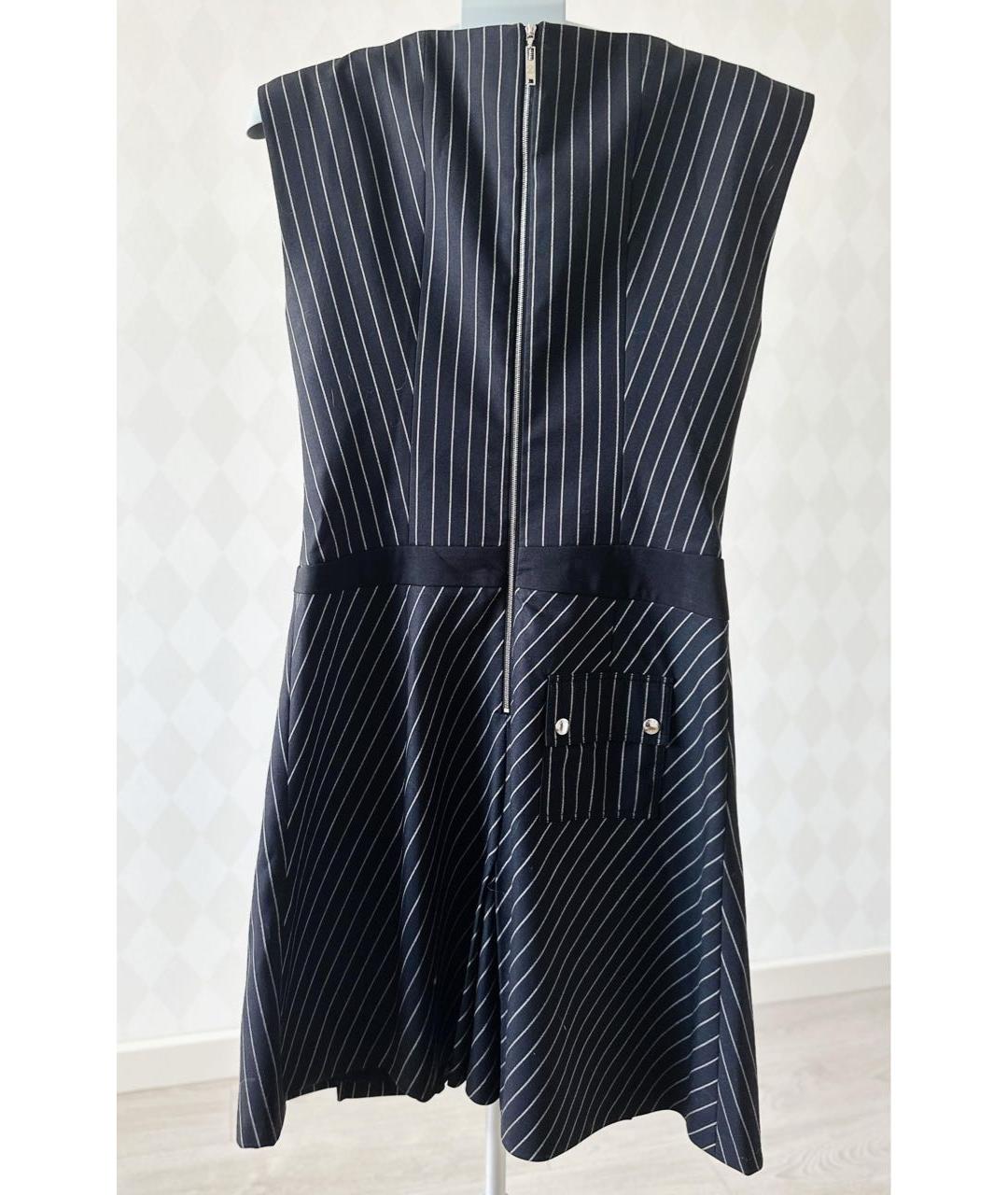 LOUIS VUITTON Черное хлопковое повседневное платье, фото 2