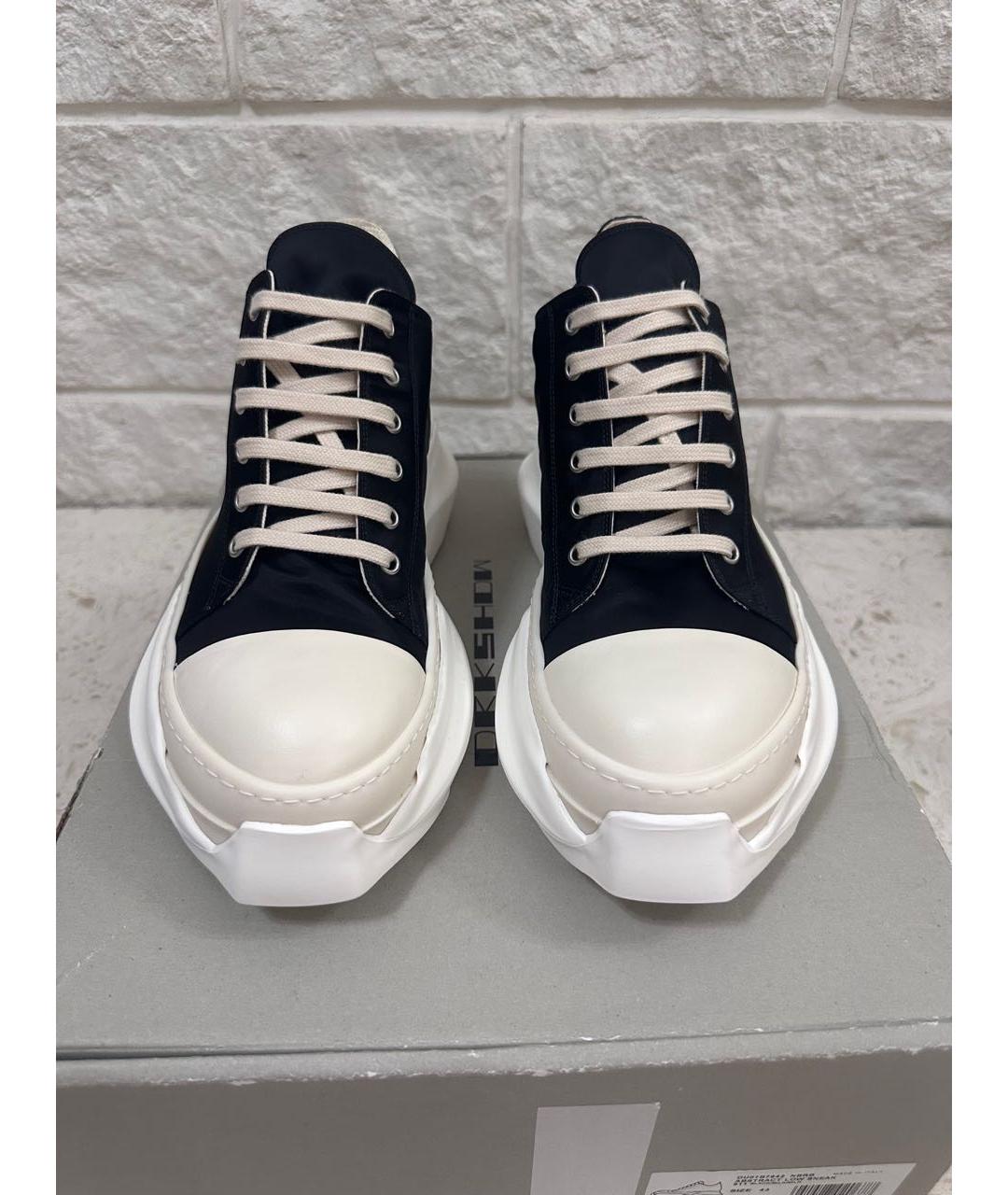 RICK OWENS DRKSHDW Черные низкие кроссовки / кеды, фото 2
