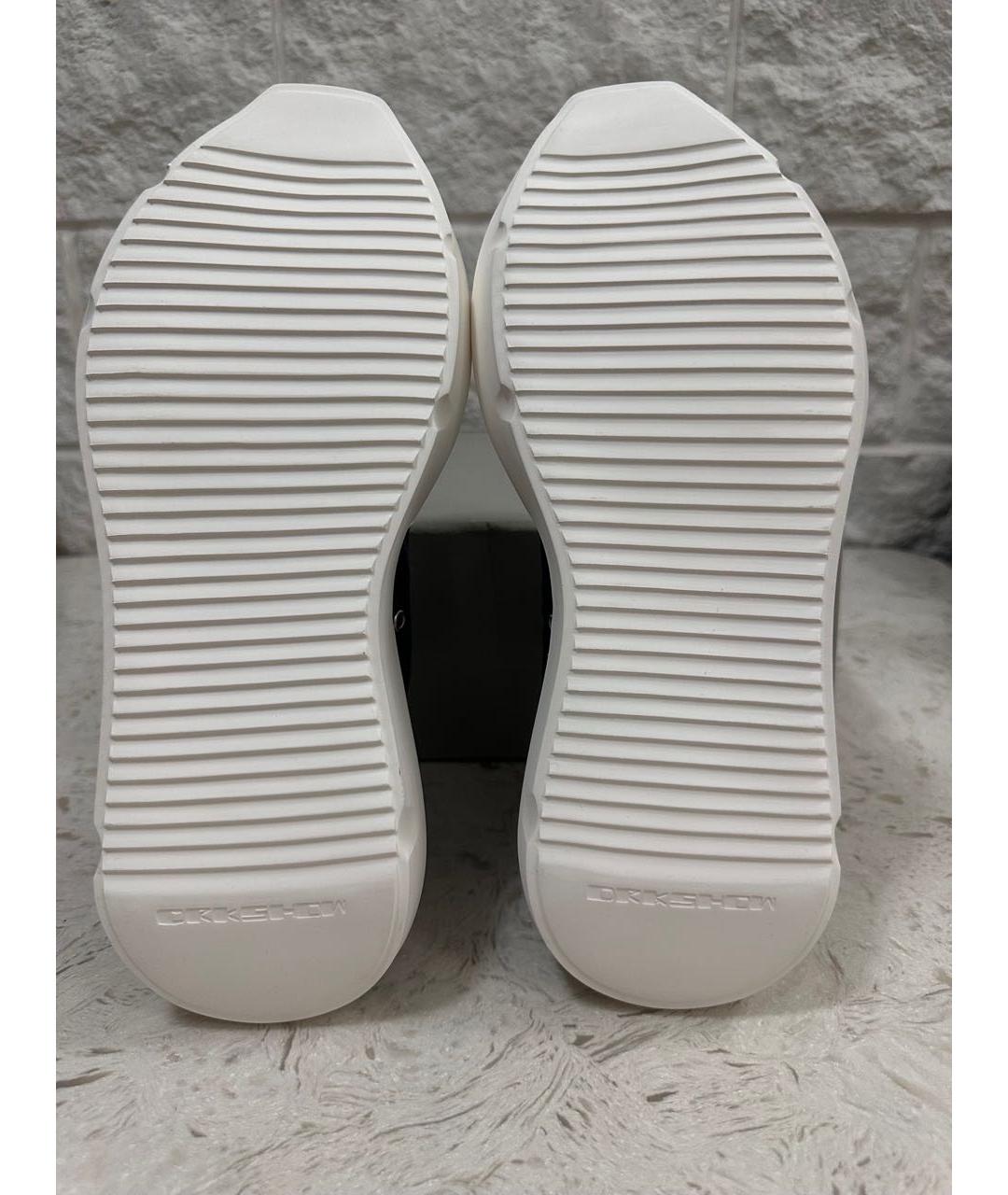 RICK OWENS DRKSHDW Черные низкие кроссовки / кеды, фото 3
