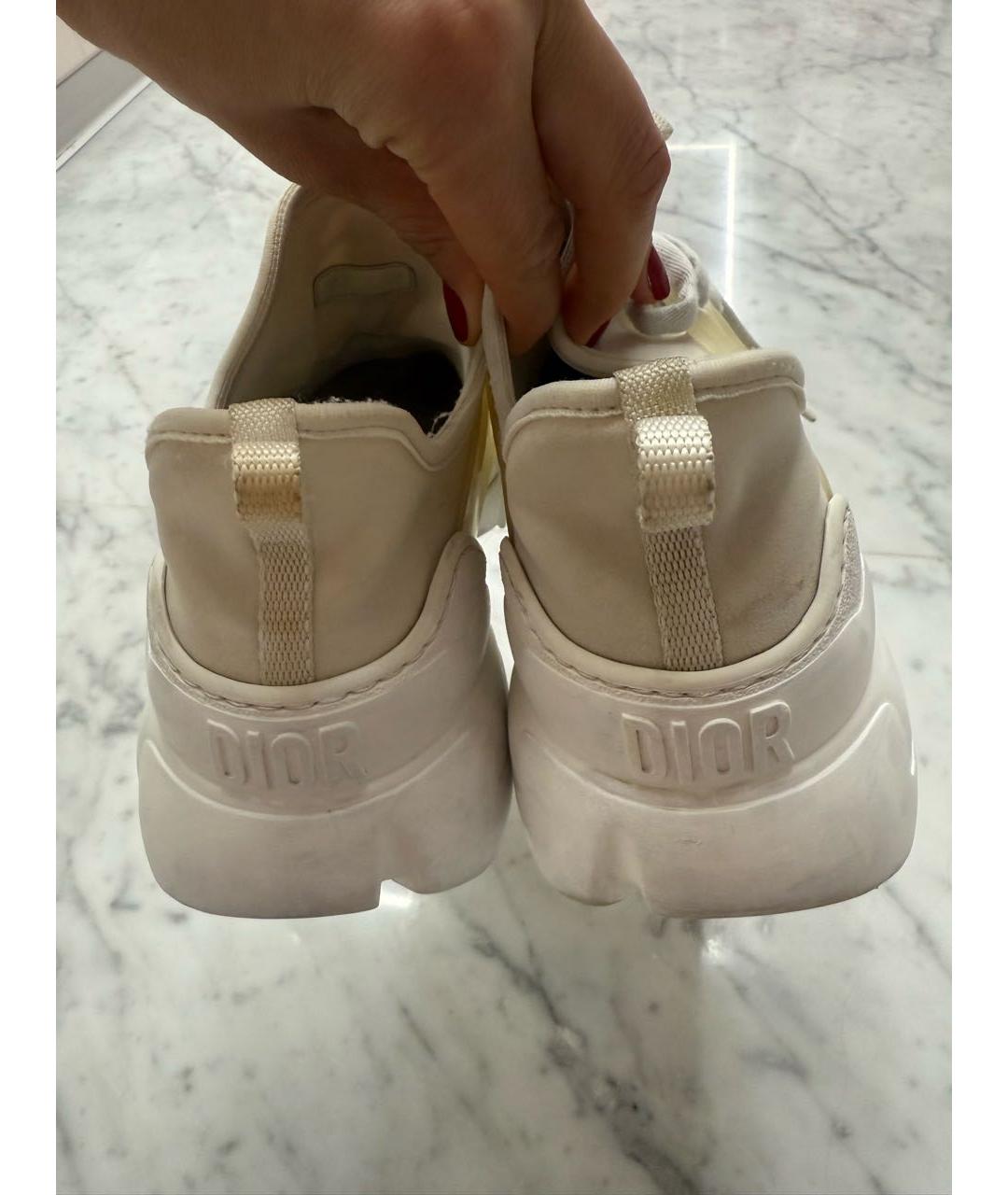 CHRISTIAN DIOR Белые кожаные кроссовки, фото 4