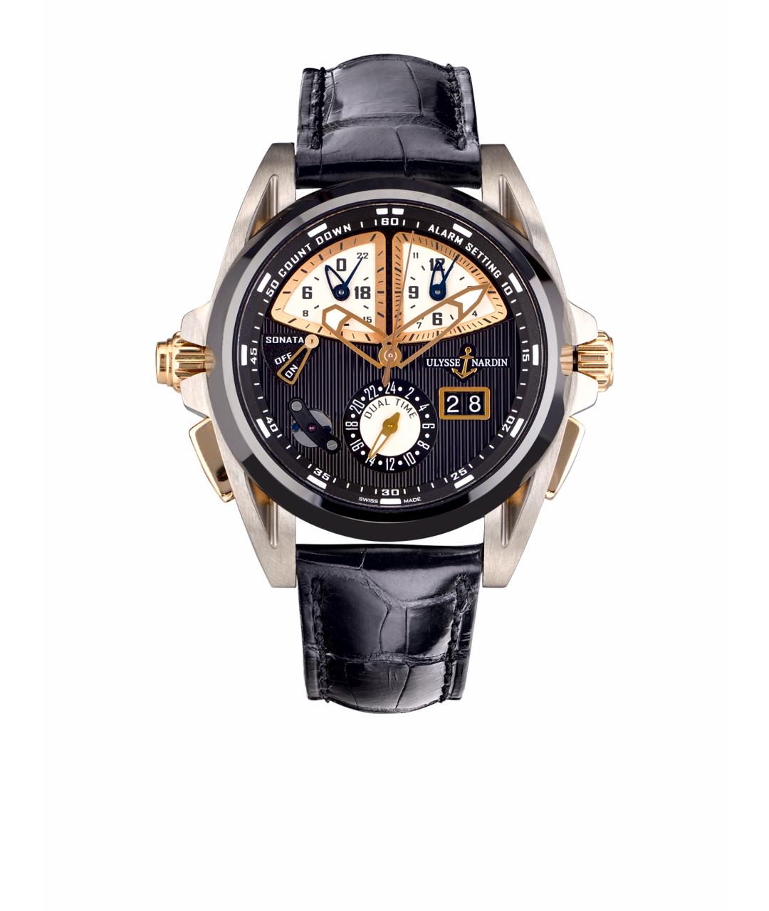 Ulysse Nardin Черные часы, фото 1