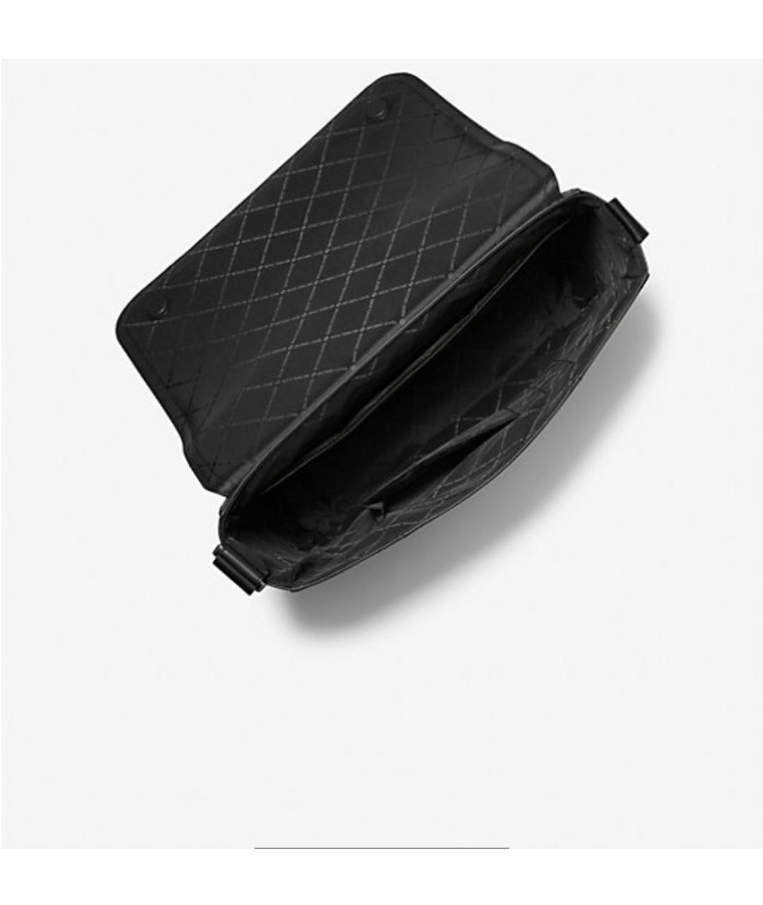 MICHAEL KORS Черный кожаный портфель, фото 2