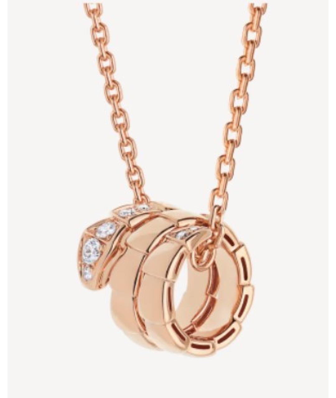 BVLGARI Золотая подвеска из розового золота, фото 6