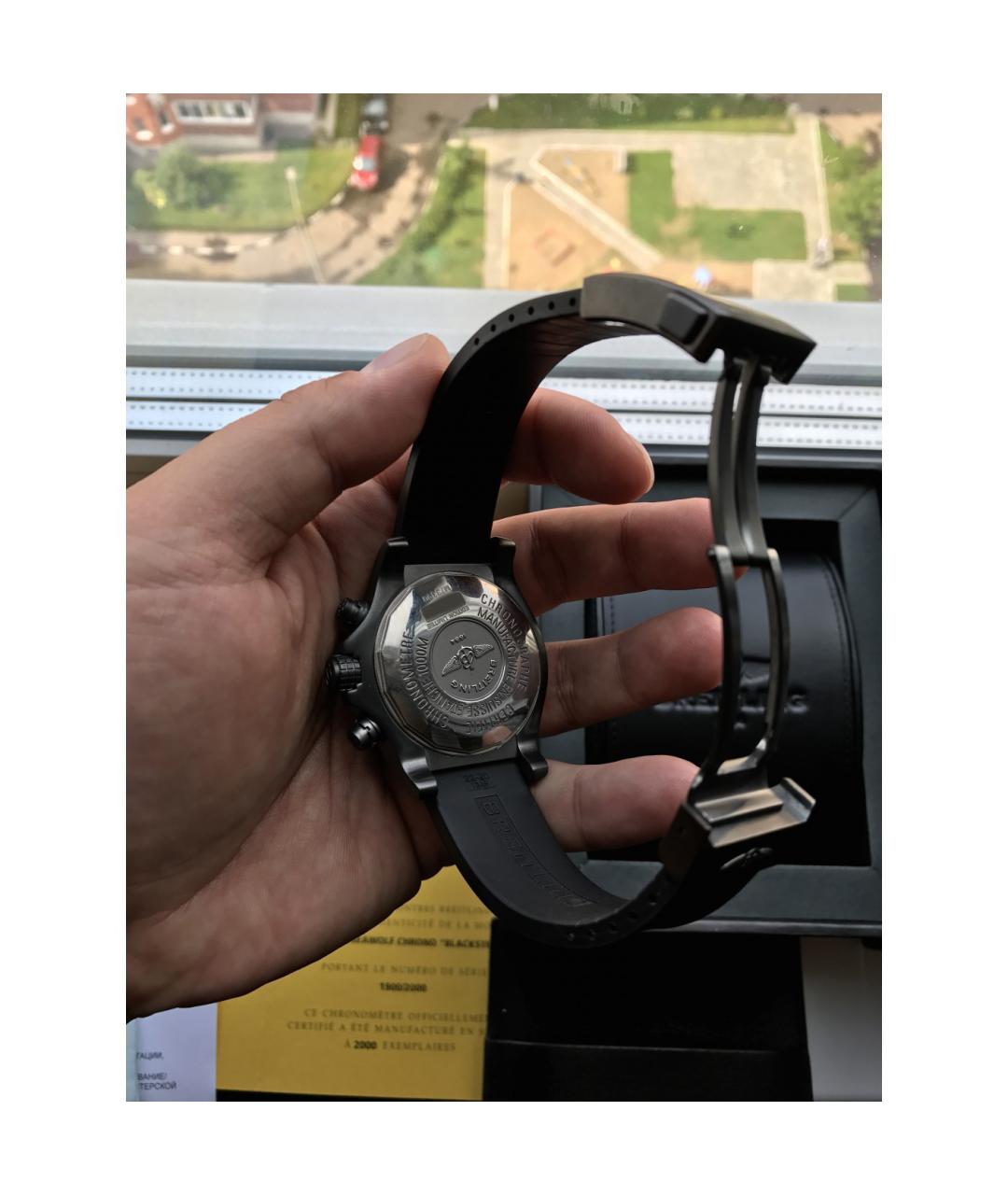 BREITLING Черные часы, фото 3