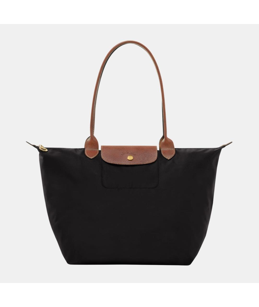 LONGCHAMP Черная синтетическая сумка тоут, фото 7