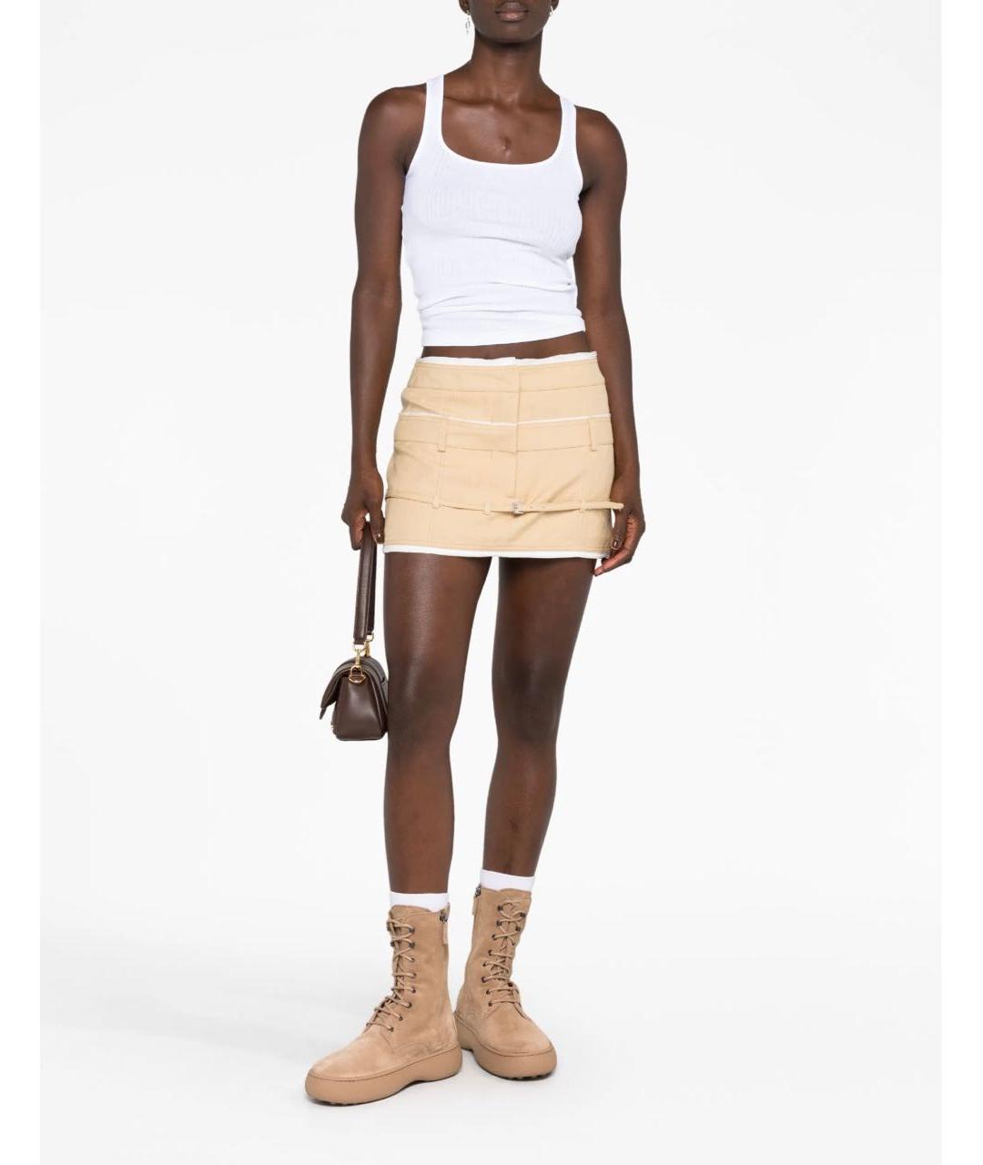 JACQUEMUS Белая хлопковая майка, фото 4