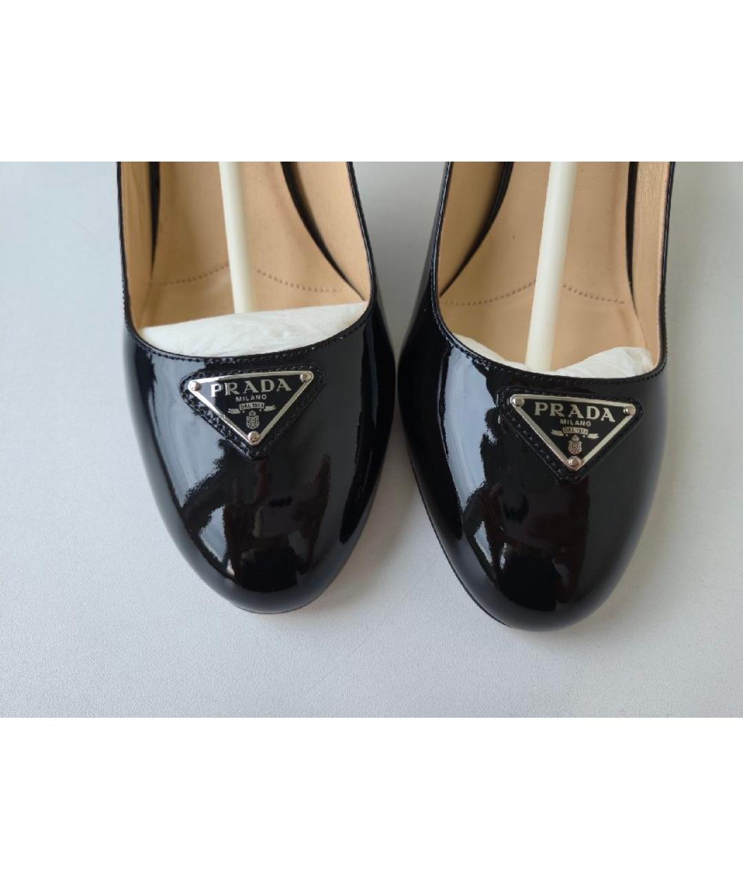 PRADA Черные туфли из лакированной кожи, фото 5