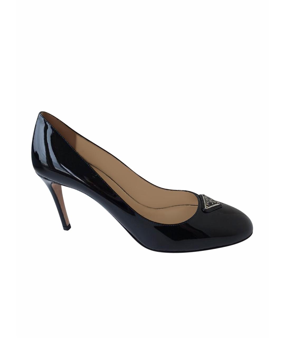 PRADA Черные туфли из лакированной кожи, фото 1