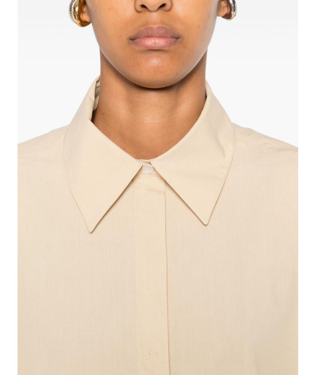 THE ROW Бежевая хлопковая рубашка, фото 2