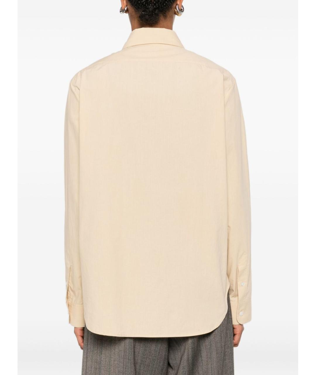 THE ROW Бежевая хлопковая рубашка, фото 3