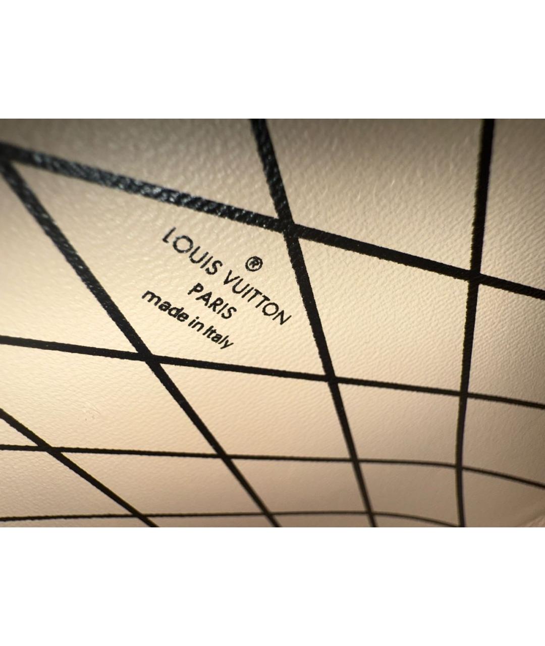 LOUIS VUITTON Коричневая кожаная сумка через плечо, фото 5
