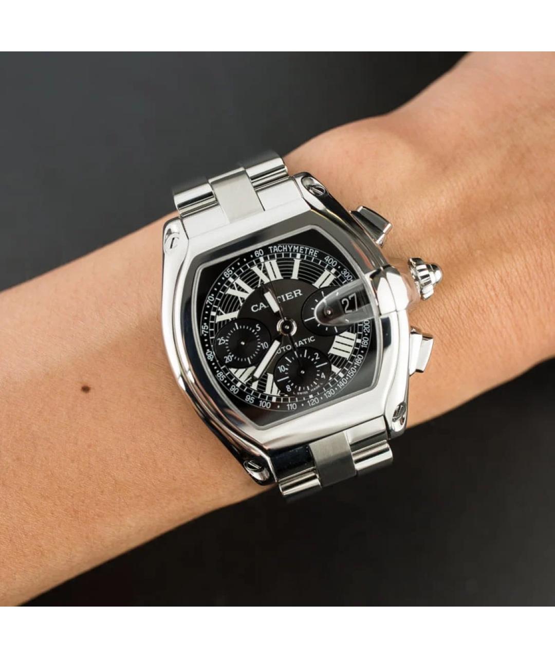 CARTIER Черные часы, фото 2