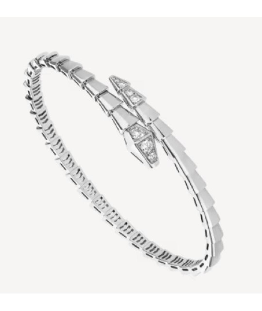 BVLGARI Серебрянный браслет из белого золота, фото 5